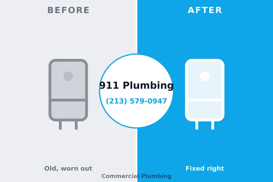 Before and after: plumbing company Mead, WA